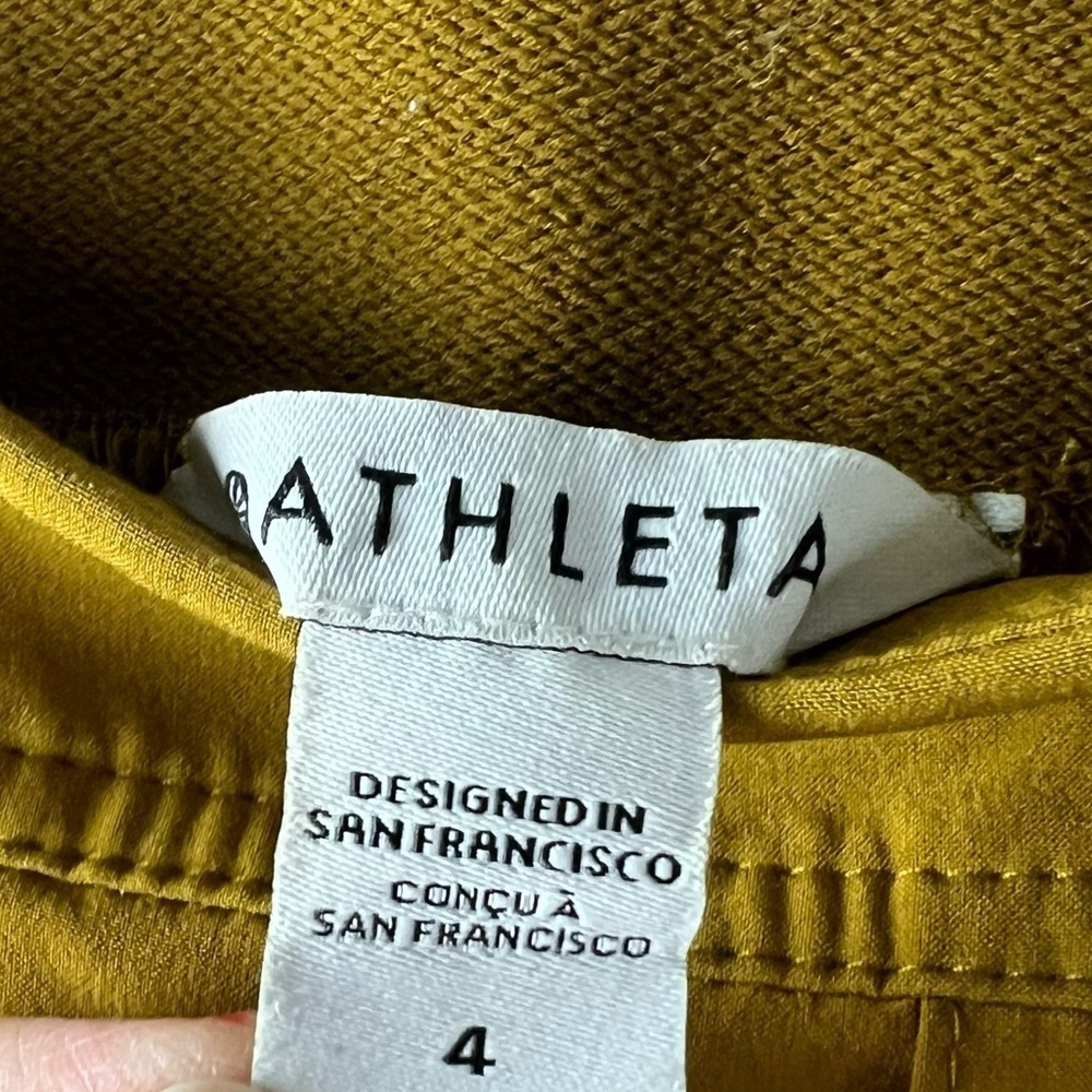NWOT Athleta Vienna Cargo Pant Brass Yellow Active Outdoor Casual Women’s 4 - Picture 7 of 12